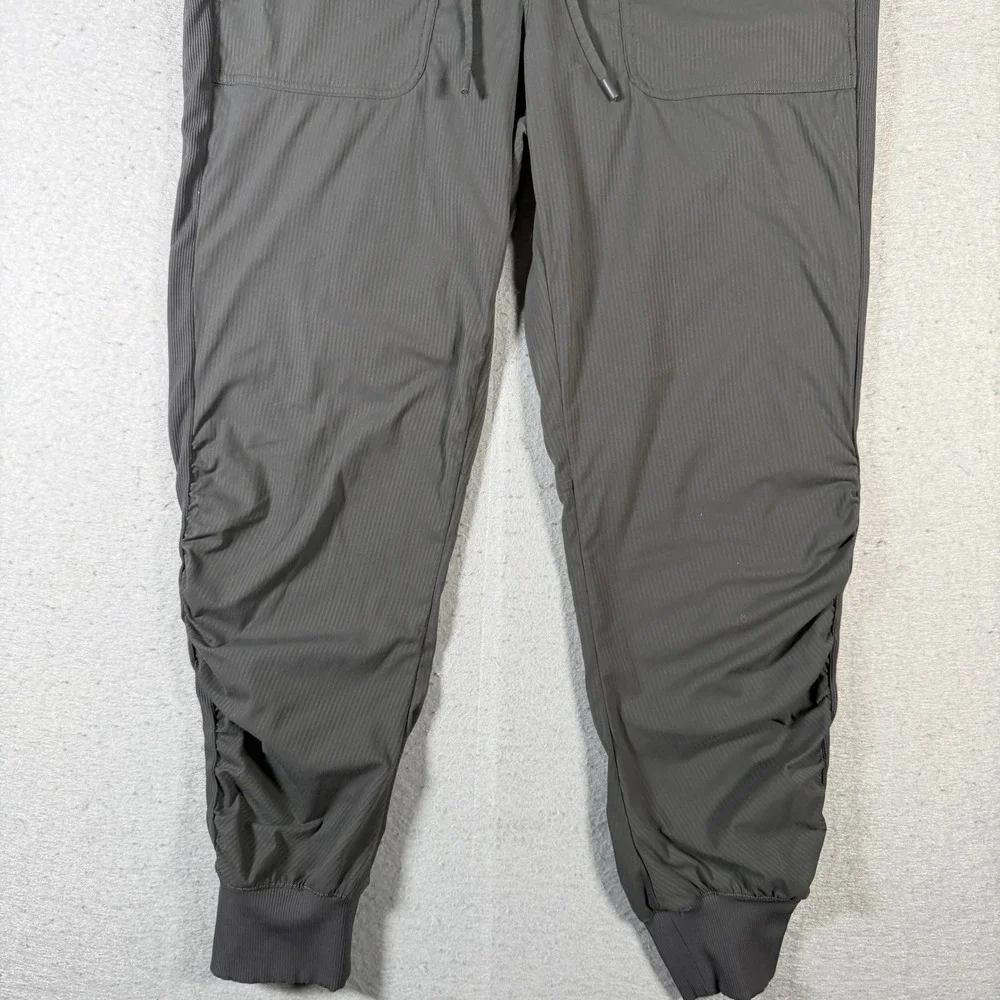 Lululemon Studio Dance Jogger Pants Women's Size 8 Charcoal Ruched‎ Ankle